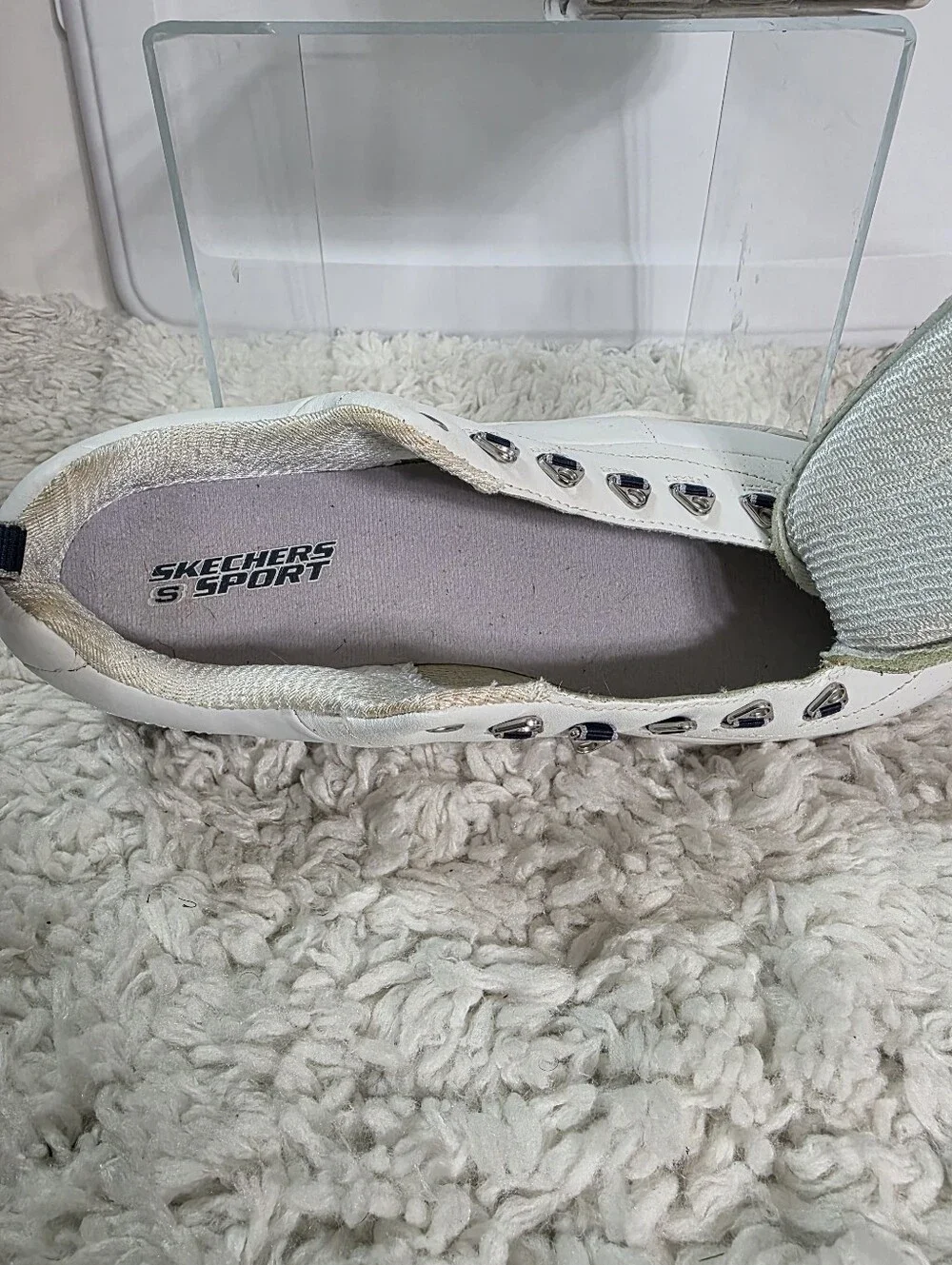 Skechers S Sport Off White Platform Chunky Sneaker, Size:10